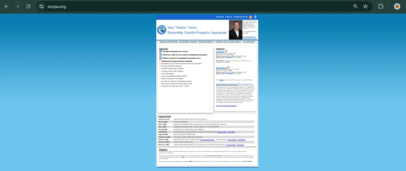 Escambia County Property Appraiser