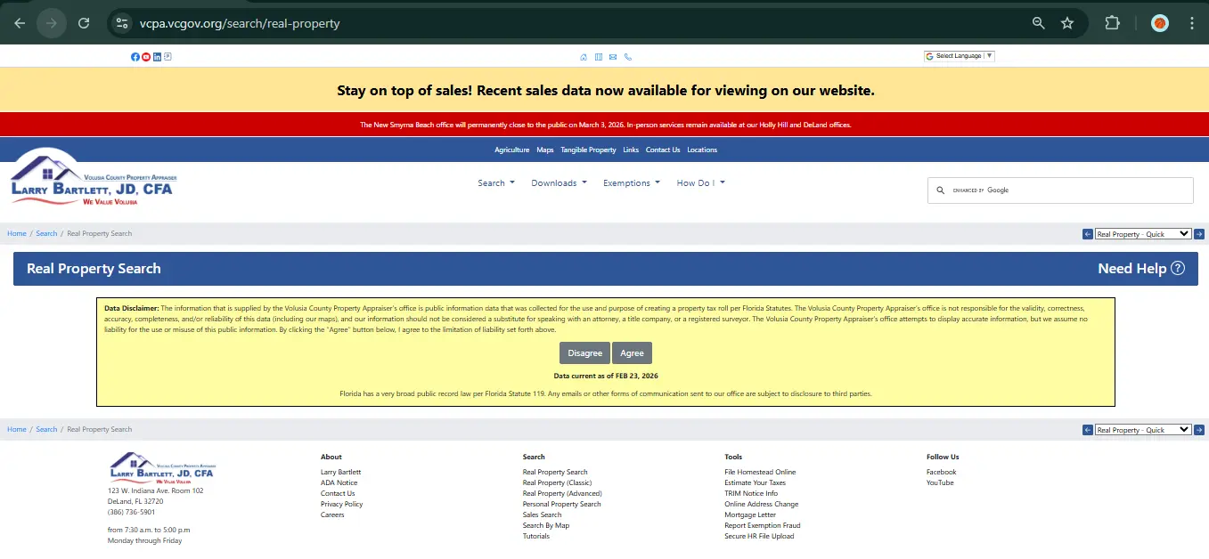 Volusia County Property Appraiser