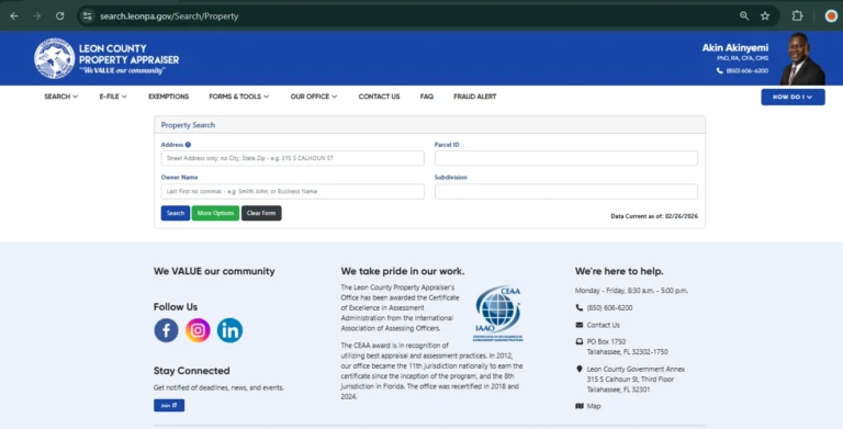 Leon County Property Appraiser