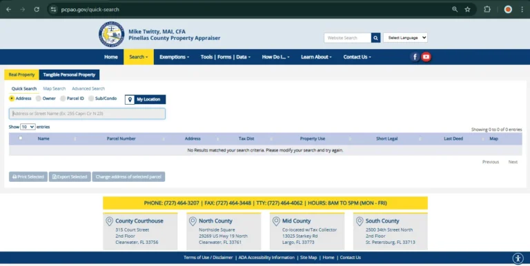 Pinellas County Property Appraiser